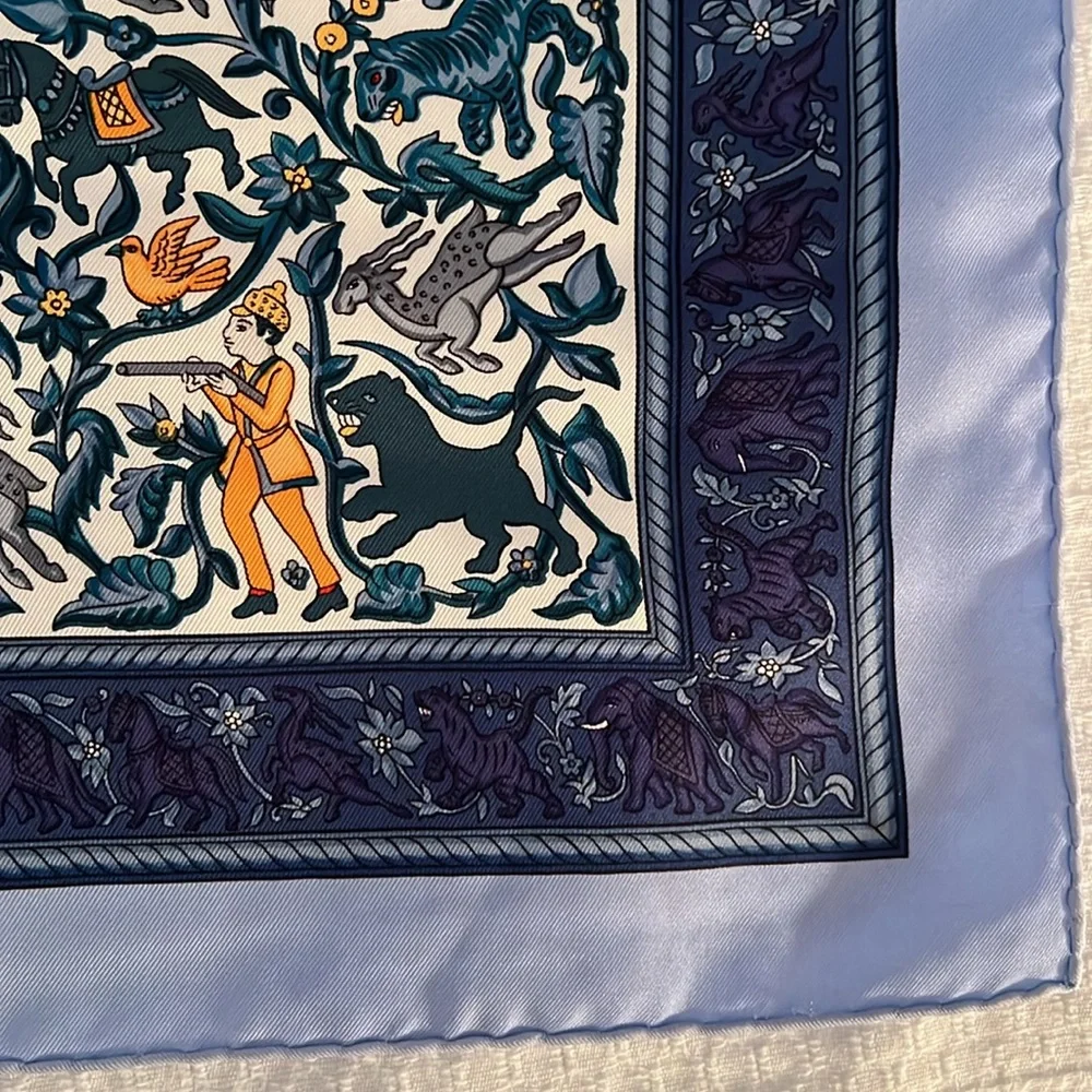 Hermes scarf Chasse en Inde. - Picture 4 of 6